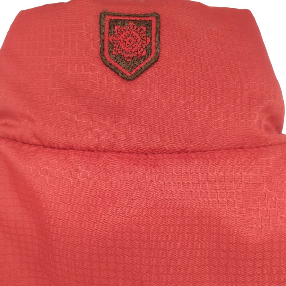 Ruff Hewn Reversible Quilted Zip Vest Red Brown Ripstop Drawstring Womens Medium - Picture 6 of 16